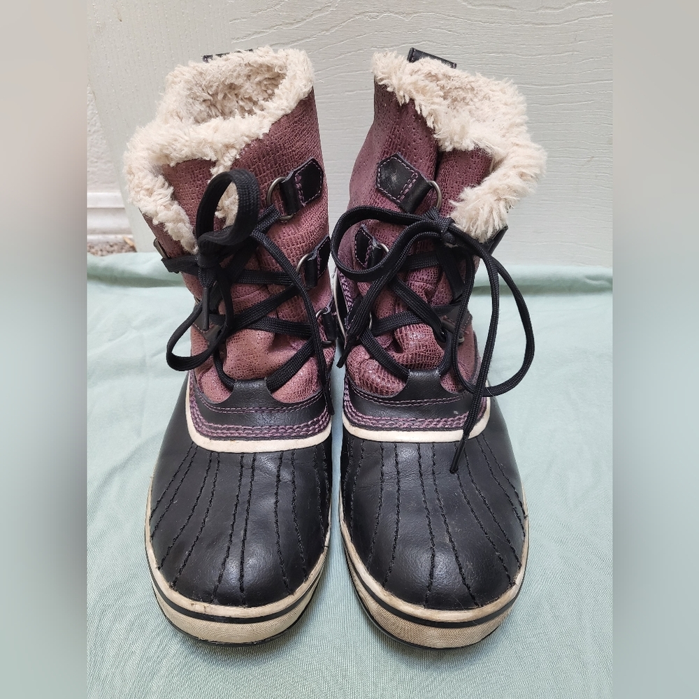 Purple Sorel Waterproof winter boots